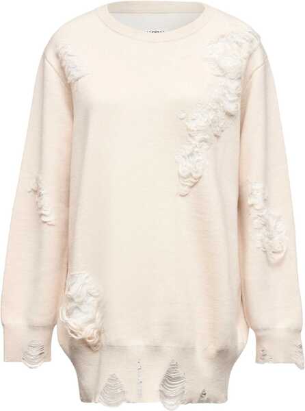Pulovere casual MM6 Maison Margiela Mesh With Worn Effect Details IVORY Femei (BM 18541834) 2