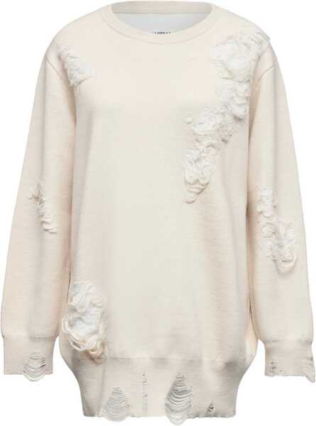 Pulovere casual MM6 Maison Margiela Mesh With Worn Effect Details IVORY Femei (BM 18541834) 1