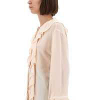 Topuri Alexander McQueen Dama - Bluze Alexander McQueen Shirt With Ruffles PINK Femei (BM 18541849) - B-mall.ro