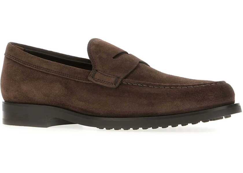 Mocasini TODS Suede Leather Loafer BROWN Barbati (BM 18541957) 2