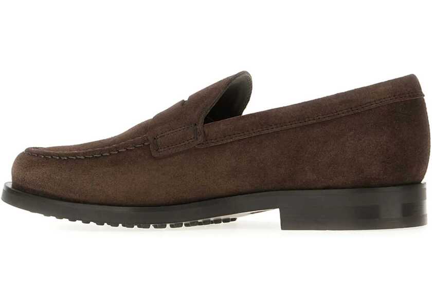Mocasini TODS Suede Leather Loafer BROWN Barbati (BM 18541957) 3