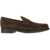 TOD'S Suede Leather Loafer BROWN