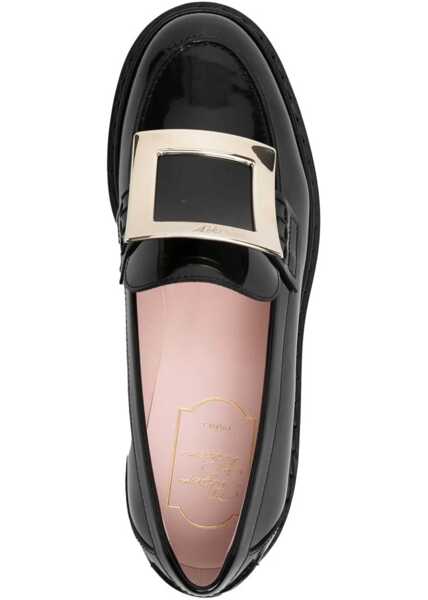 Mocasini Roger Vivier Viv Rangers Loafers In Leather BLACK Femei (BM 18541978) 4