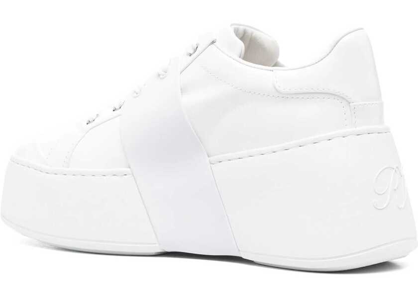 Sneakers Roger Vivier Viv Skate Sneakers In Leather WHITE Femei (BM 18541984) 3
