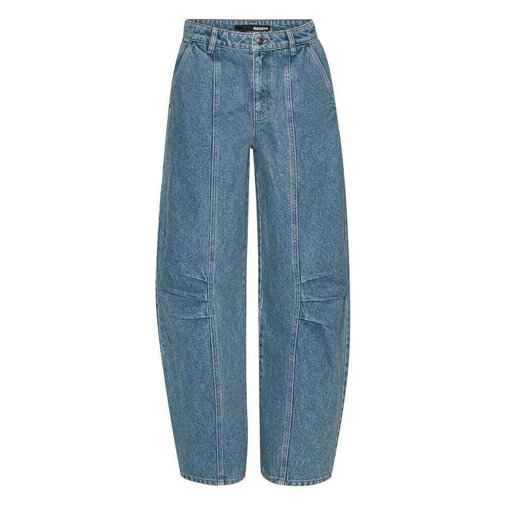 Pantaloni casual ROTATE Birger Christensen Rotate Birger Christensen Trousers BLUE Femei (BM 18542796) 1