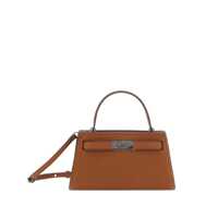 Genti de umar Tory Burch 'Petite Lee Radziwill' Brown Crossbody Bag With Adjustable And Removable Shoulder Strap And T-Buckle Closure In Grained Leather Woman