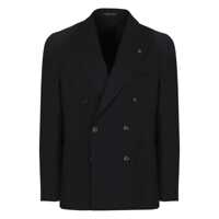 Costume Tagliatore Double-Breasted Virgin Wool Jacket Barbati