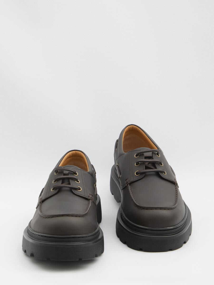 Mocasini TODS Tank Tread Boat Loafer BROWN Barbati (BM 18543864) 5