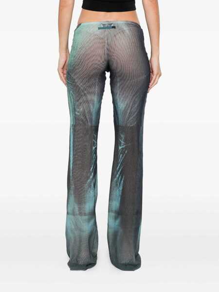 Pantaloni casual Jean Paul Gaultier Jean Paul Gaultier Mesh Trouser Printed Water Clothing BLUE Femei (BM 18543921) 4