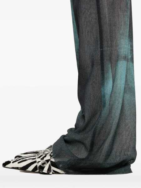 Pantaloni casual Jean Paul Gaultier Jean Paul Gaultier Mesh Trouser Printed Water Clothing BLUE Femei (BM 18543921) 5