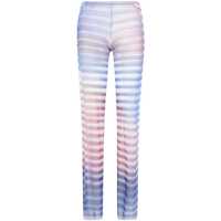 Pantaloni casual Jean Paul Gaultier Mesh Trouser Printed "Air" Clothing Femei