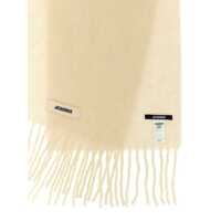 Accesorii JACQUEMUS Dama - Esarfe JACQUEMUS Jacquemus LEcharpe Carro Scarf WHITE Femei (BM 18543963) - B-mall.ro
