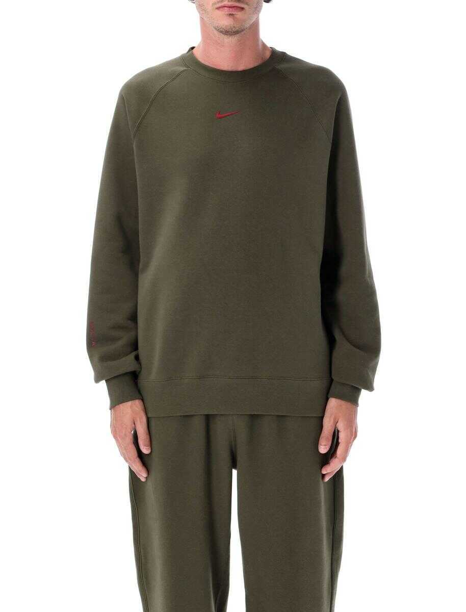 Pulovere Nike Nike Nocta Fleece Cs Crewneck Sweatshirt BROWN Barbati (BM 18544422) 1