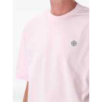 Tricouri Stone Island pentru Barbati - Tricouri Stone Island Stone Island Compass Patch Cotton T-Shirt PINK Barbati (BM 18544503) - B-mall.ro