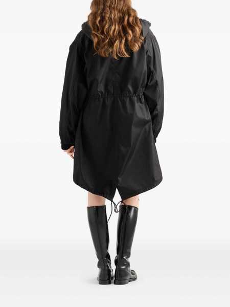 Trenciuri Prada Prada Techno Fabric Raincoat Black Femei (BM 18544743) 3