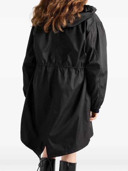 Trenciuri Prada Prada Techno Fabric Raincoat Black Femei (BM 18544743) 4