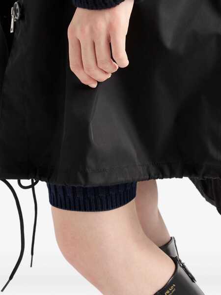 Trenciuri Prada Prada Techno Fabric Raincoat Black Femei (BM 18544743) 5