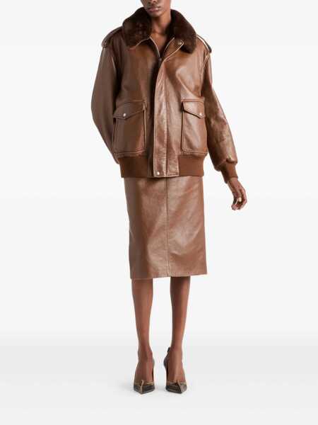 Fuste Prada Prada Skirts BROWN Femei (BM 18545367) 2