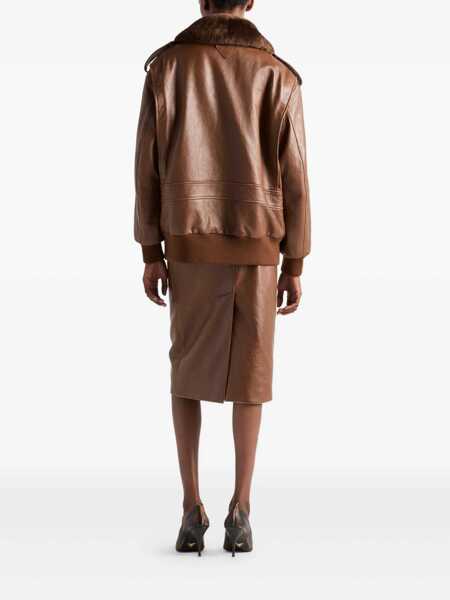 Fuste Prada Prada Skirts BROWN Femei (BM 18545367) 3