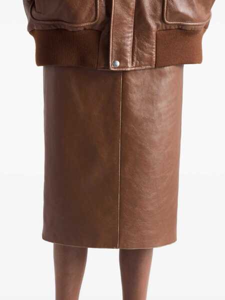 Fuste Prada Prada Skirts BROWN Femei (BM 18545367) 4