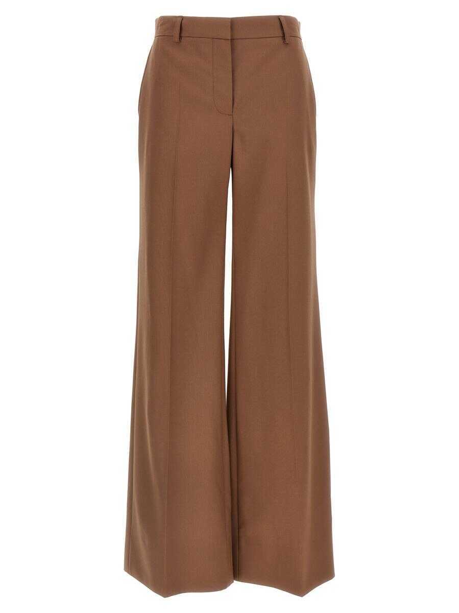 Pantaloni casual Stella McCartney Stella McCartney Wool Pants BROWN Femei (BM 18545493) 1