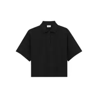 Tricouri Polo Saint Laurent Oversized Cotton Polo Shirt Femei