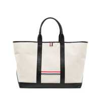 Genti de mana Thom Browne Medium Rwb Stripe Tote Bag Femei