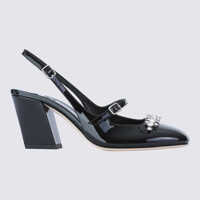 Pantofi cu toc Jimmy Choo Black Leather Pumps Femei