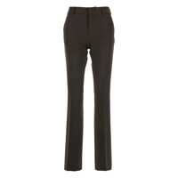 Pantaloni casual Brown Pants With Belt Loops And Flared Leg In Tech Fabric Woman Femei