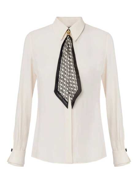 Camasi Elisabetta Franchi Elisabetta Franchi Shirt Beige Femei (BM 18547983) 1