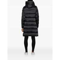 Geci de iarna Save the Duck Dama - Geci de iarna Save the Duck Black Down Jacket With Fixed Hood And Logo Patch On The Sleeve In Tech Fabric Woman Black Femei (BM 18548289) - B-mall.ro