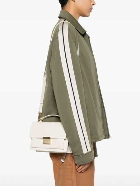 Genti de mana Golden Goose Venezia White Handbag With Lettering Logo And Clasp Closure In Leather Woman WHITE Femei (BM 18548934) 2