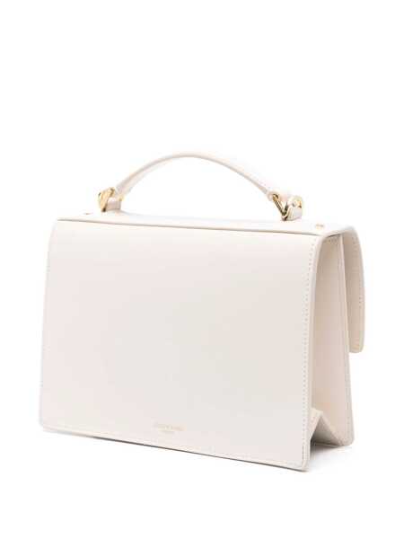 Genti de mana Golden Goose Venezia White Handbag With Lettering Logo And Clasp Closure In Leather Woman WHITE Femei (BM 18548934) 3