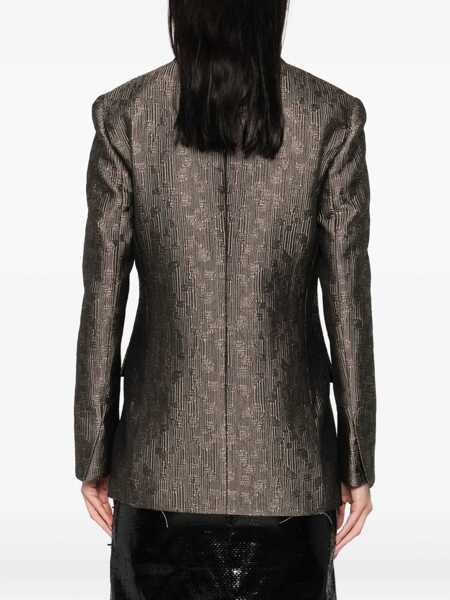 Sacouri Giorgio Armani Giorgio Armani Blazer Clothing BROWN Femei (BM 18548970) 4