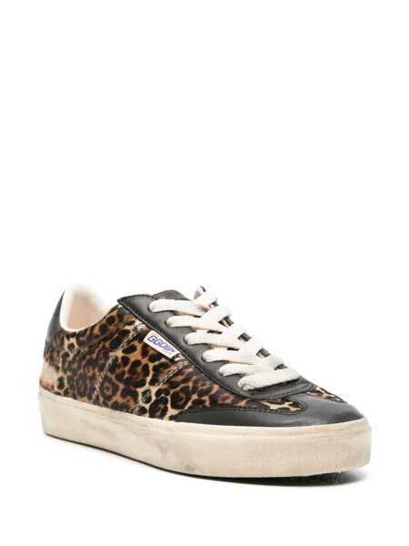 Sneakers Golden Goose Golden Goose Ponyskin Sneakers With Leopard Print Brown Femei (BM 18549105) 2