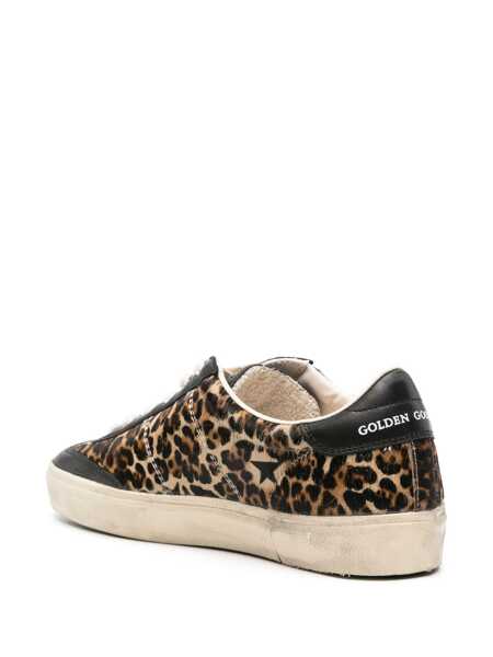 Sneakers Golden Goose Golden Goose Ponyskin Sneakers With Leopard Print Brown Femei (BM 18549105) 3