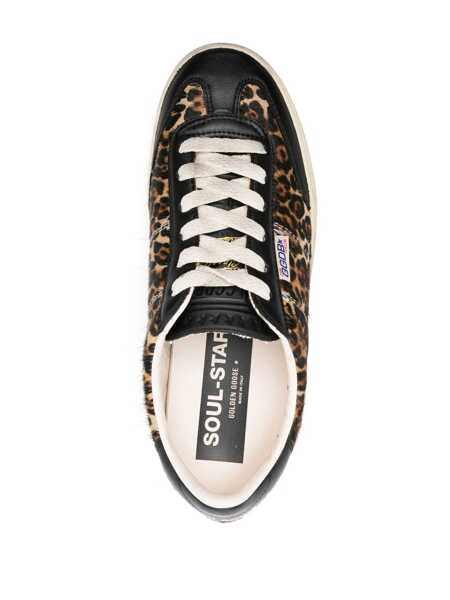 Sneakers Golden Goose Golden Goose Ponyskin Sneakers With Leopard Print Brown Femei (BM 18549105) 4
