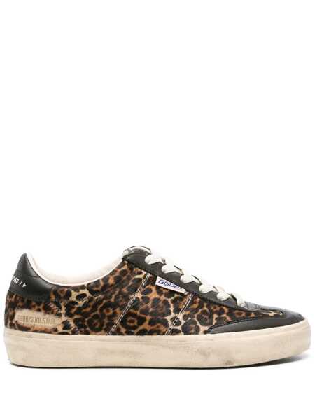 Sneakers Golden Goose Golden Goose Ponyskin Sneakers With Leopard Print Brown Femei (BM 18549105) 1