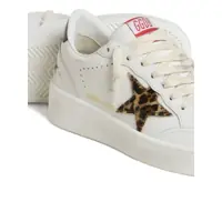 Incaltaminte Golden Goose Dama - Sneakers Golden Goose Golden Goose White Leather Sneakers WHITE/BEIGE BROWN/LEO Femei (BM 18549108) - B-mall.ro