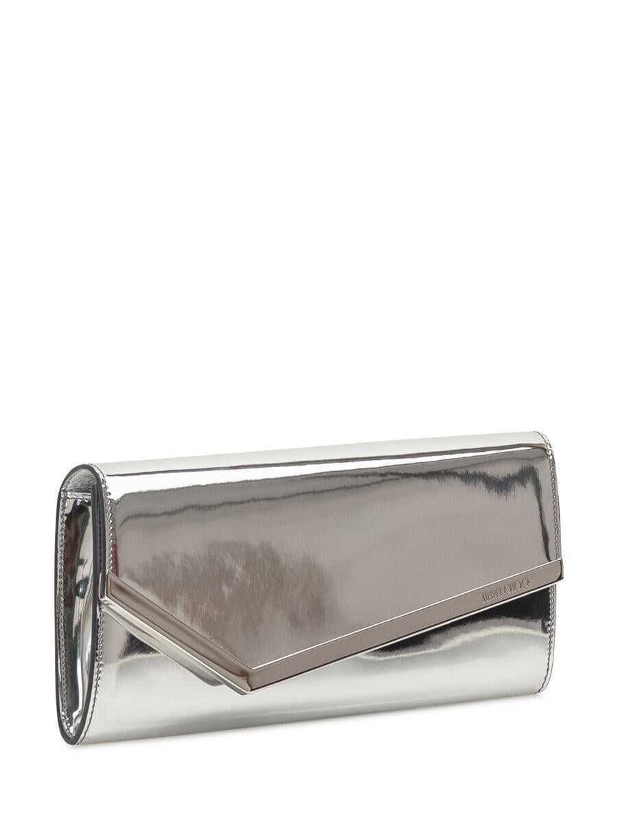 Genti mini Jimmy Choo Jimmy Choo Jimmy Choo Clutch SILVER Femei (BM 18549579) 2