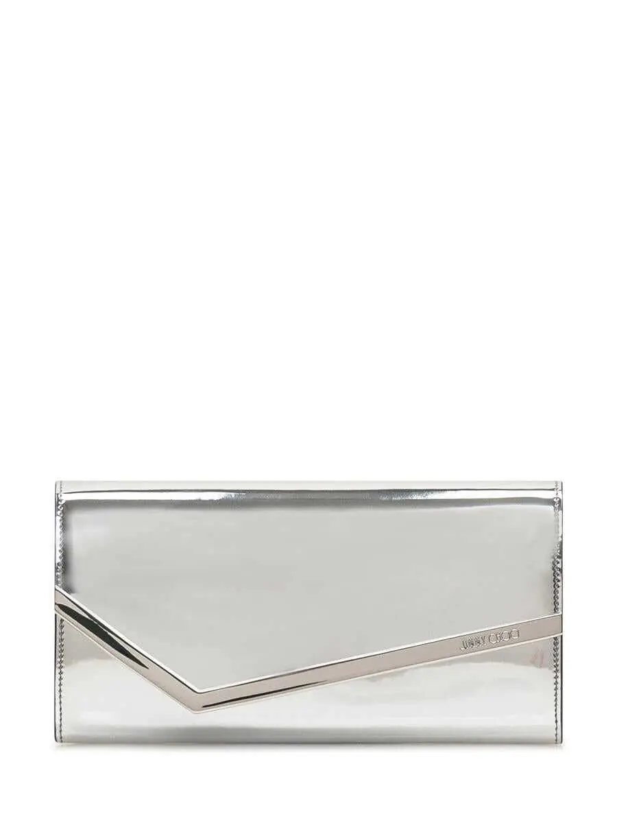 Genti mini Jimmy Choo Jimmy Choo Jimmy Choo Clutch SILVER Femei (BM 18549579) 1
