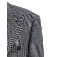 Sacouri Tagliatore Dama - Sacouri Tagliatore Grey Double-Breasted Suit With Plaid Pattern And Notched Revers In Wool Woman GREY Femei (BM 18549990) - B-mall.ro