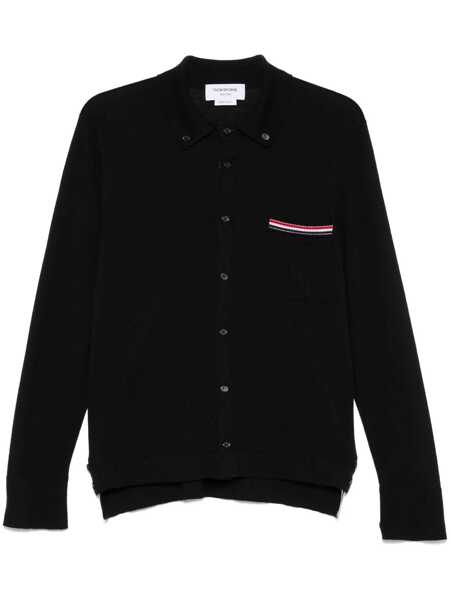 Camasi Thom Browne Thom Browne Shirts Black Barbati (BM 18550437) 1