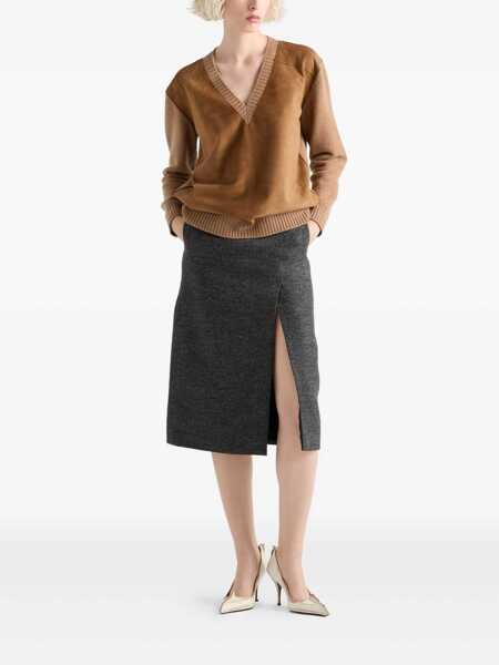 Fuste Prada Prada Skirts GREY Femei (BM 18550731) 2