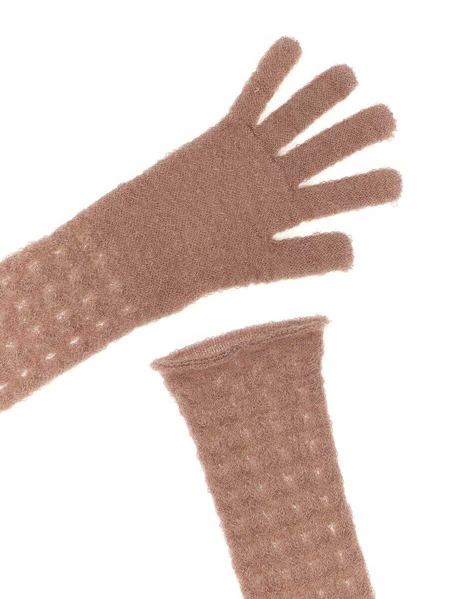 Manusi Fabiana Filippi Fabiana Filippi Crochet Gloves PINK Femei (BM 18551331) 3