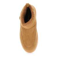 Bocanci Pinko Dama - Bocanci Pinko Yoko 2 - Mid Sneaker Cow Suede/Lining Fur Beige Femei (BM 18551463) - B-mall.ro