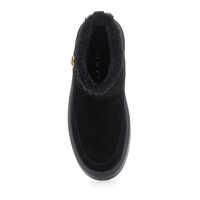 Bocanci Pinko Dama - Bocanci Pinko Yoko 22 - Mid Sneaker Cow Suede/Lining Fur Black Femei (BM 18551466) - B-mall.ro