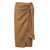 Max Mara Max Mara Tequila Linen And Silk Skirt Brown