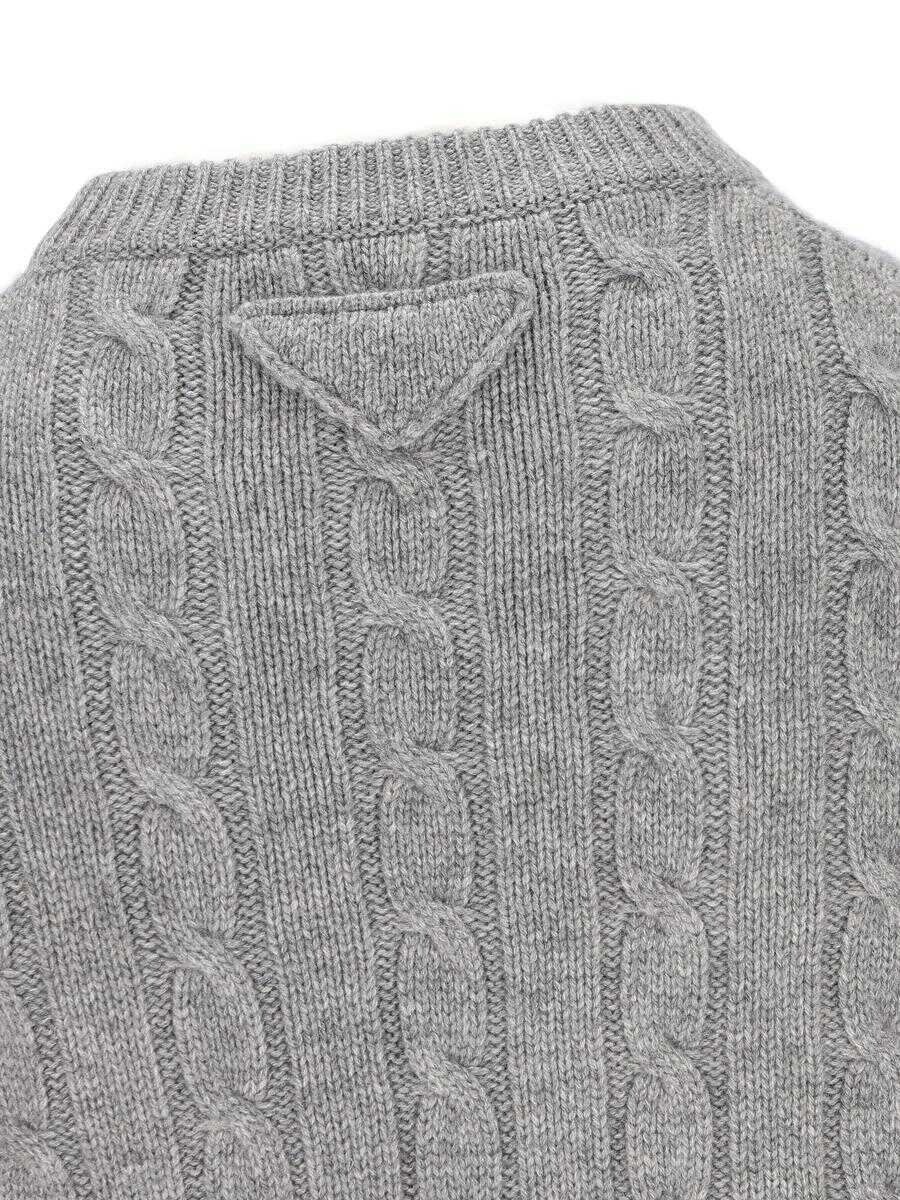 Pulovere Prada Prada Jerseys GRAY Barbati (BM 18551643) 3
