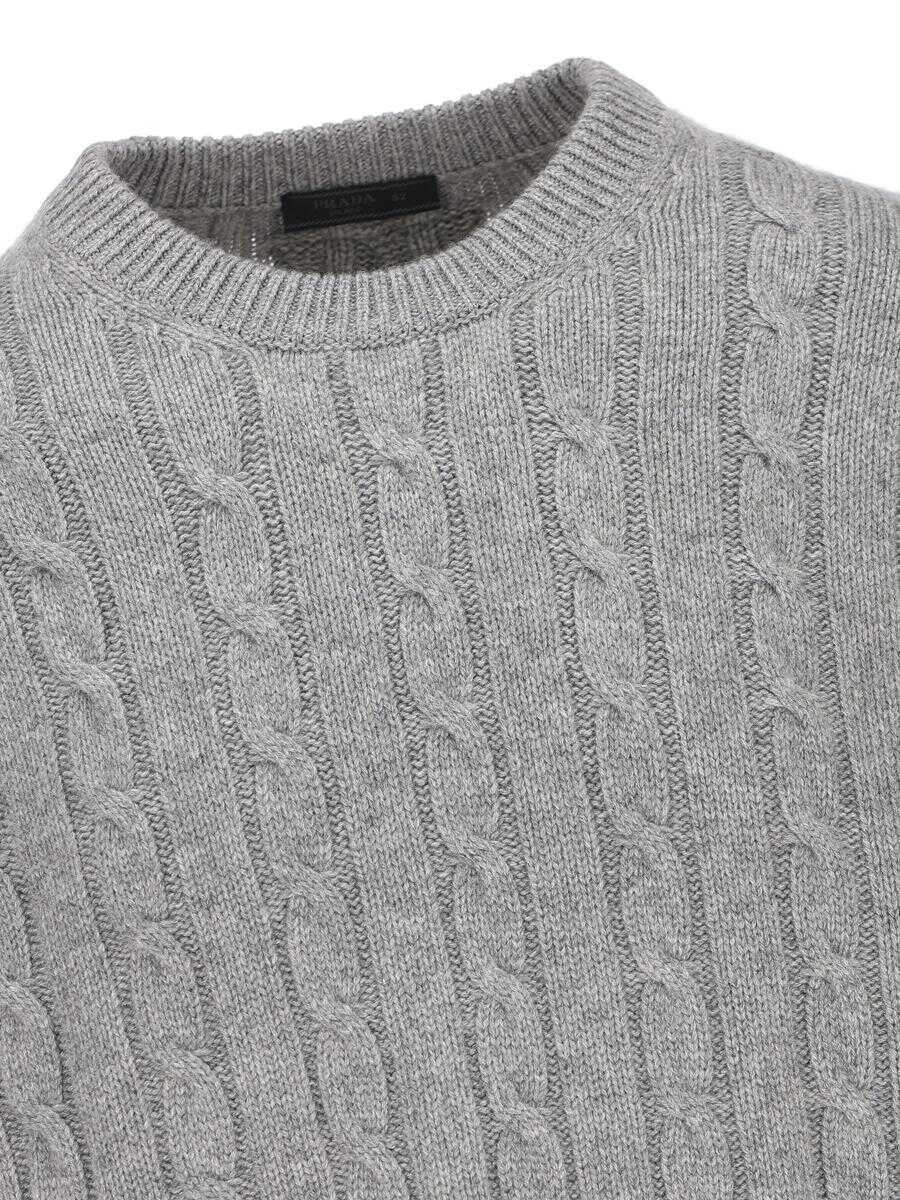 Pulovere Prada Prada Jerseys GRAY Barbati (BM 18551643) 4